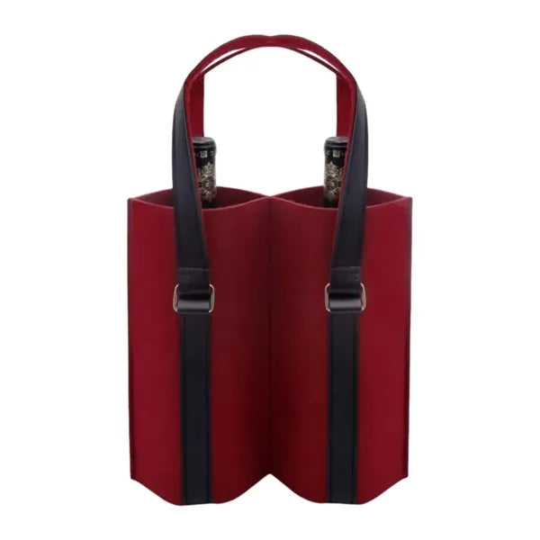 Felt Wine Carrier Tote Bag With Handle For Party Favors