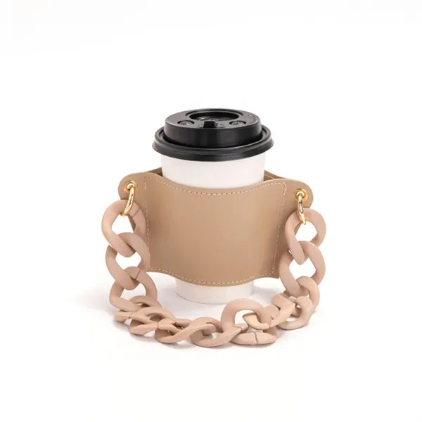 PU Removable Chain Cup Sleeve
