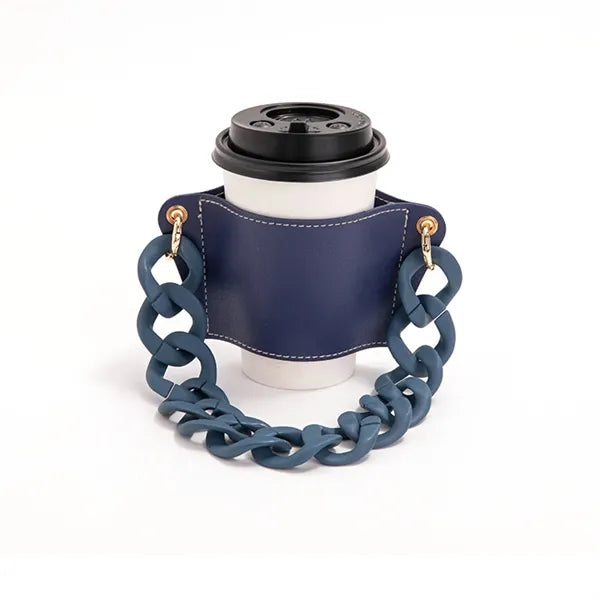 PU Removable Chain Cup Sleeve