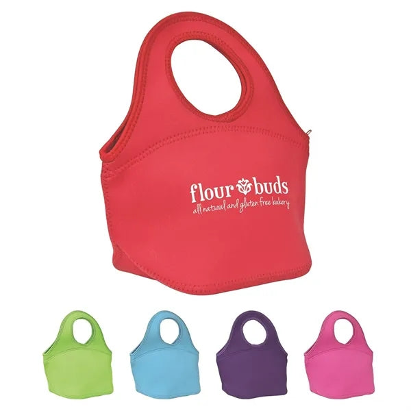 Easy Carry Zippered Neoprene Lunch Bag