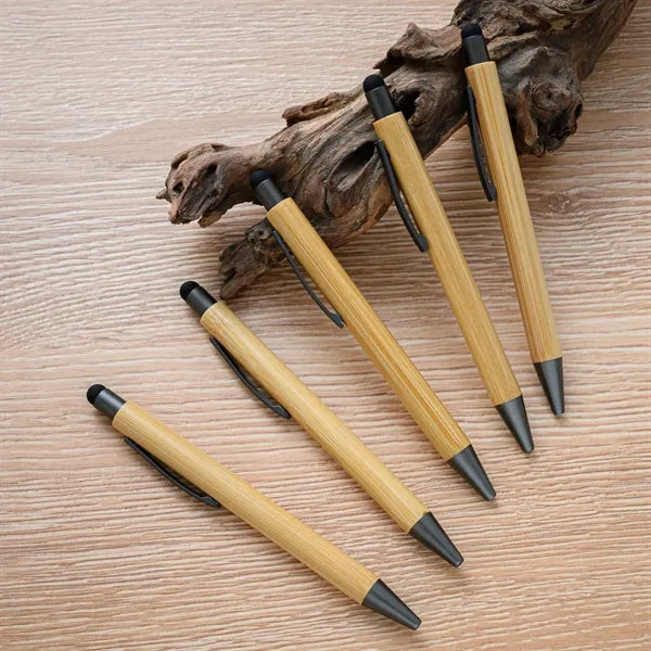 Eco-Friendly Bamboo Pen with Stylus