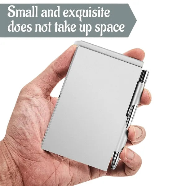 Premium Aluminum Notepad & Pen Set for Business