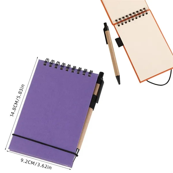 A6 Spiral Notepad and Ballpoint Pen Set