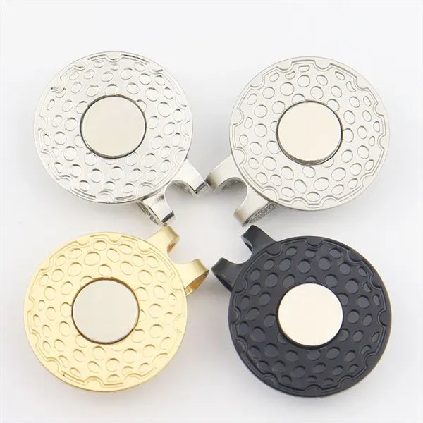 Magnetic Golf Hat Clip with Full Color Ball Marker