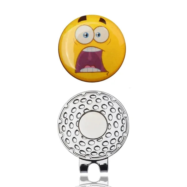Magnetic Golf Hat Clip with Full Color Ball Marker