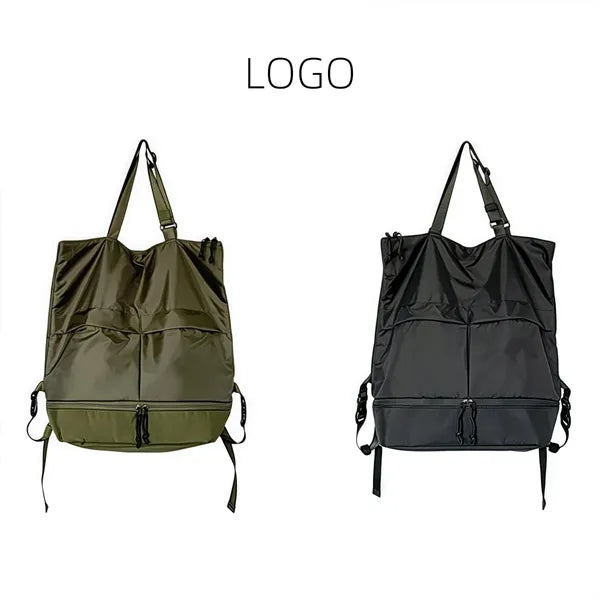 Tote Bag Waterproof Nylon Multi Pocket Shoulder