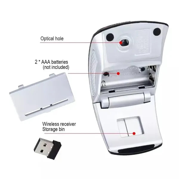 2.4ghz Wireless Foldable Mouse