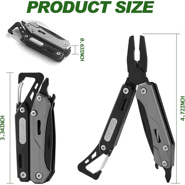 Lightweight 9 in 1 Stainless Steel Keychain Pocket Pliers