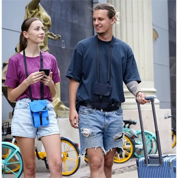 Multifunctional RFID Neck Wallet ID Bag