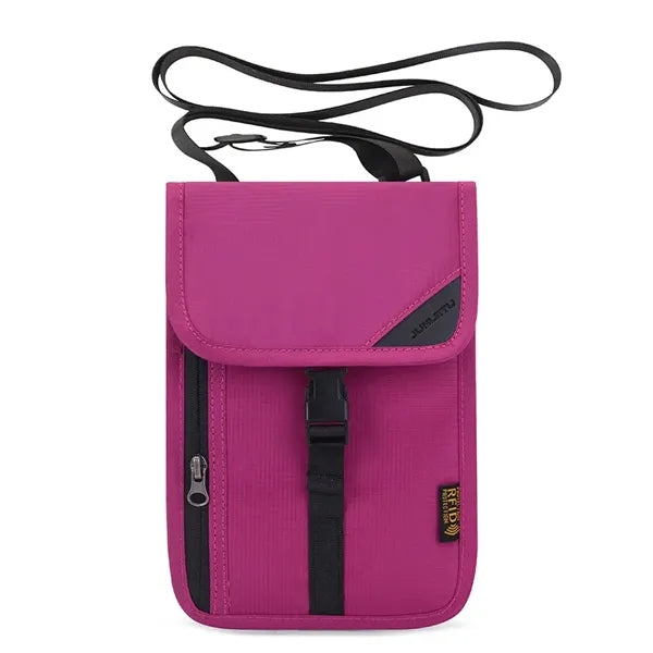 Multifunctional RFID Neck Wallet ID Bag