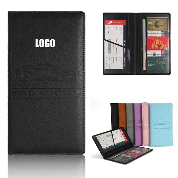 PU Leather Car Document Holder
