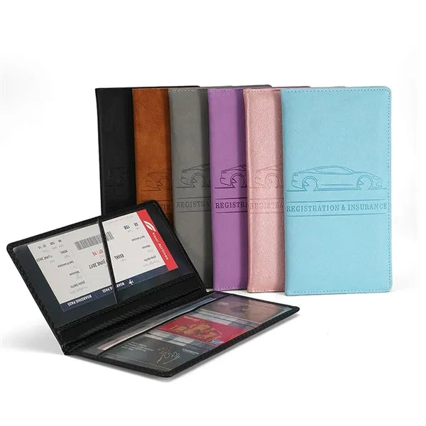 PU Leather Car Document Holder