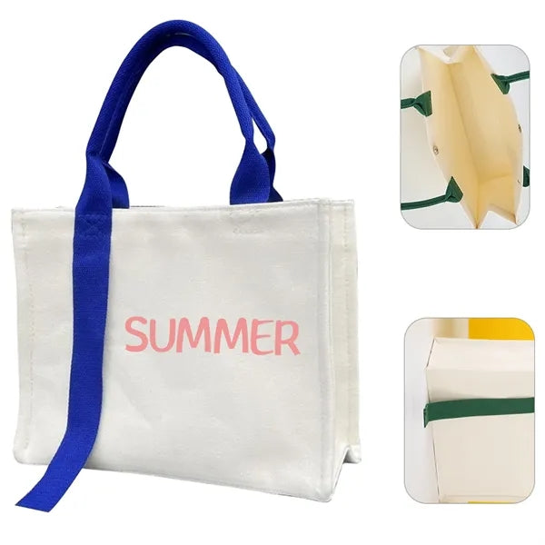 3D canvas tote bag
