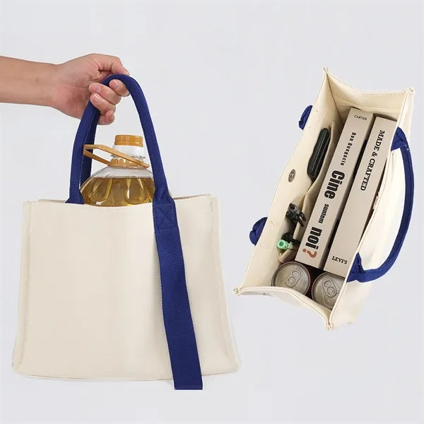 3D canvas tote bag