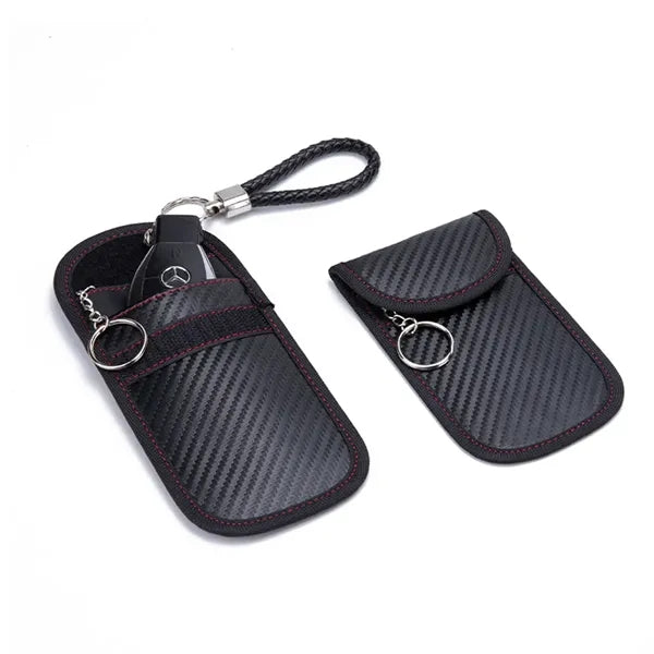 Carbon Fiber RFID Shield Key Pouch