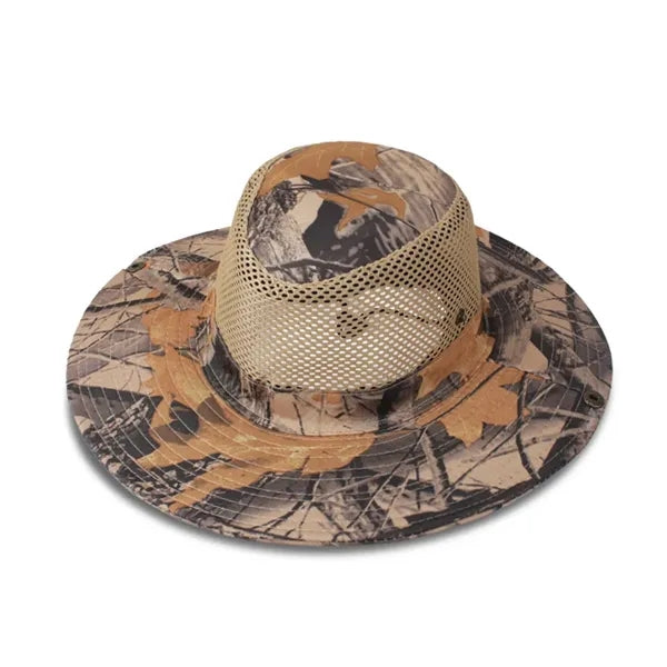 Outdoor Camo Breathable Knight Hat with Mesh