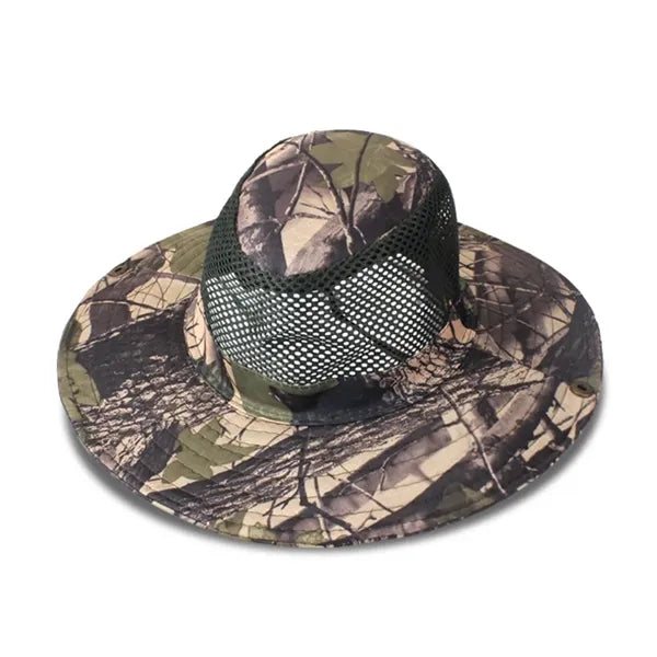 Outdoor Camo Breathable Knight Hat with Mesh