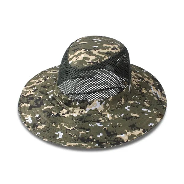Outdoor Camo Breathable Knight Hat with Mesh