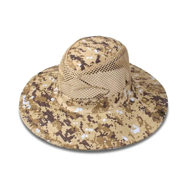 Outdoor Camo Breathable Knight Hat with Mesh