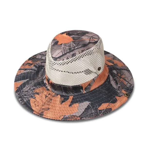 Outdoor Camo Breathable Knight Hat with Mesh