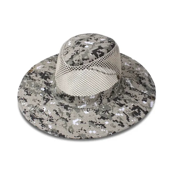 Outdoor Camo Breathable Knight Hat with Mesh