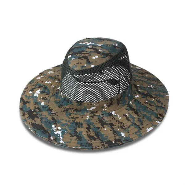 Outdoor Camo Breathable Knight Hat with Mesh