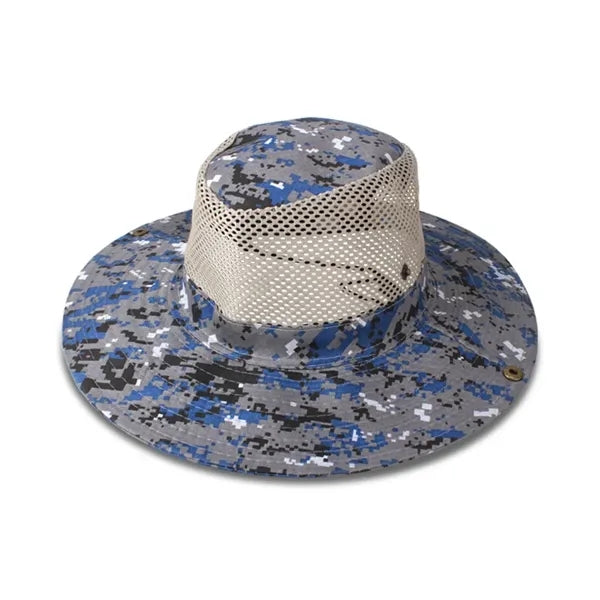 Outdoor Camo Breathable Knight Hat with Mesh