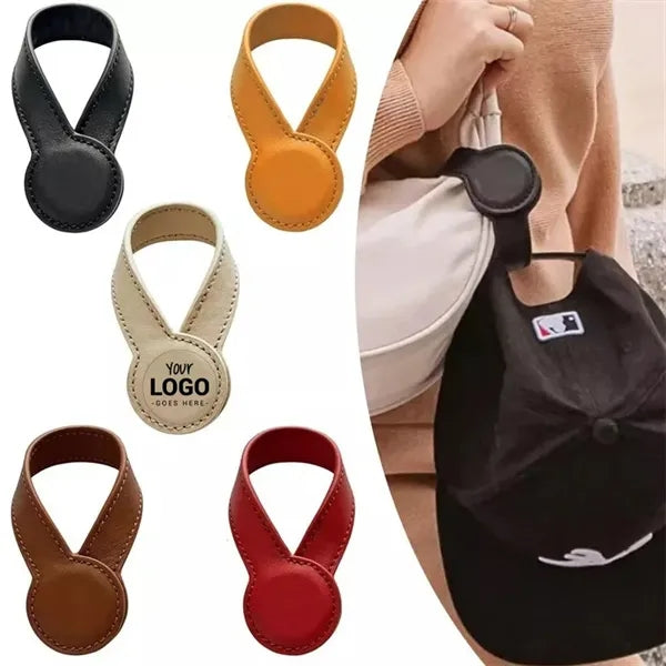 Multi-Purpose Leather Magnetic Hat Clip