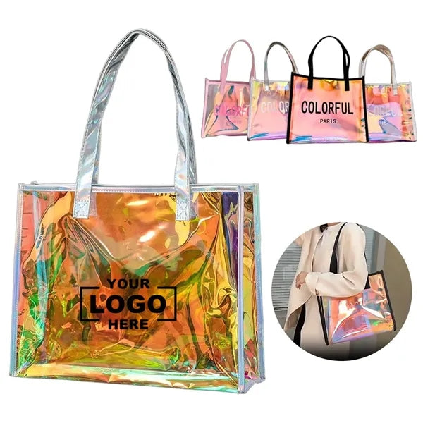 PVC Laser Holographic Transparent Tote Bag