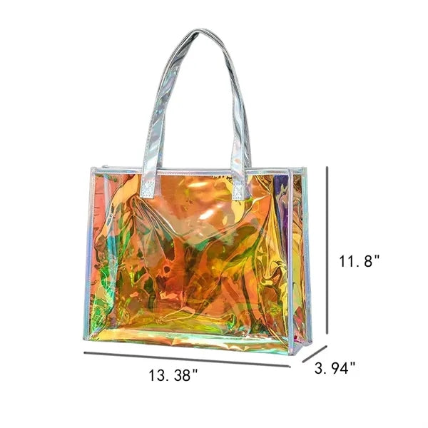 PVC Laser Holographic Transparent Tote Bag