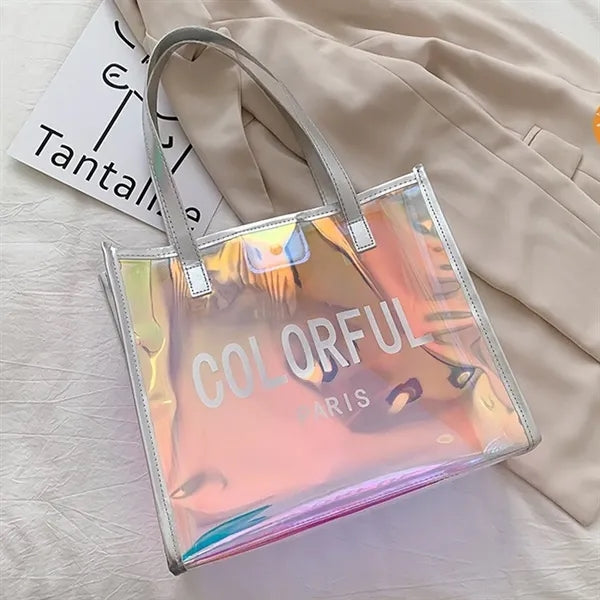 PVC Laser Holographic Transparent Tote Bag