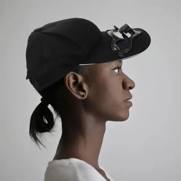 Summer Outdoor Solar Power Fan Baseball Hat Cap