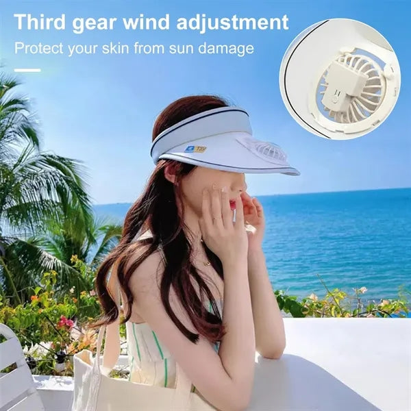 Summer USB Charging Fan Cap Sun Protection Hat