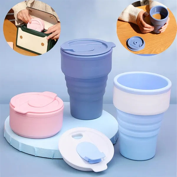 Fexisip Pro,Silicone+PP Collapsible Travel Cup