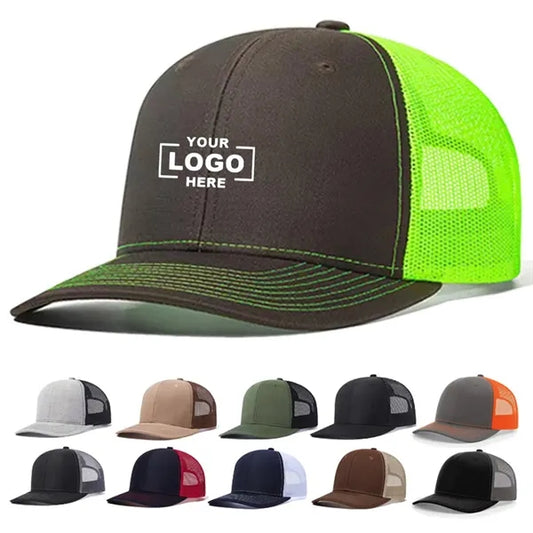 Mesh Trucker Baseball Cap with Adjustable Snapback