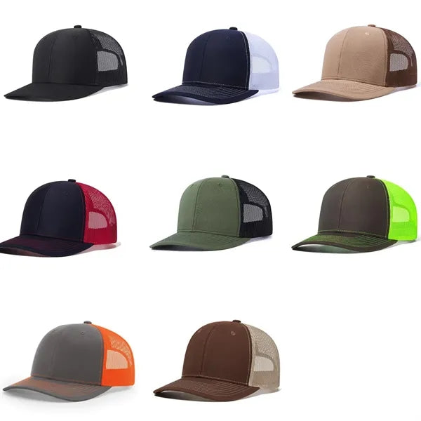 Mesh Trucker Baseball Cap with Adjustable Snapback