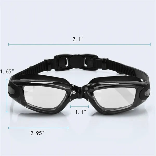 Unisex Waterproof and Anti-Fog Plating Swimming Goggles