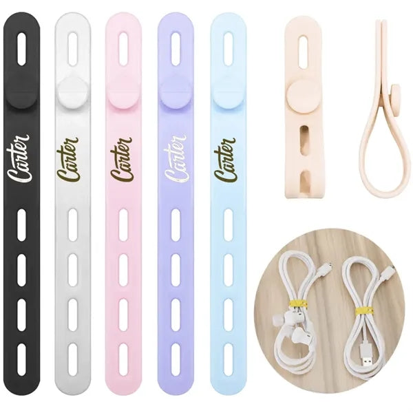 Adjustable Silicone Data Cable Storage Tie