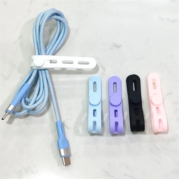 Adjustable Silicone Data Cable Storage Tie