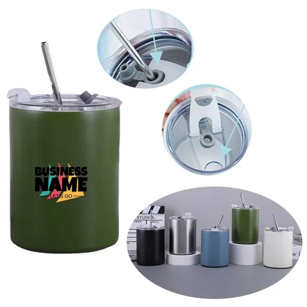 Stainless Steel Insulated Tumbler with Straw