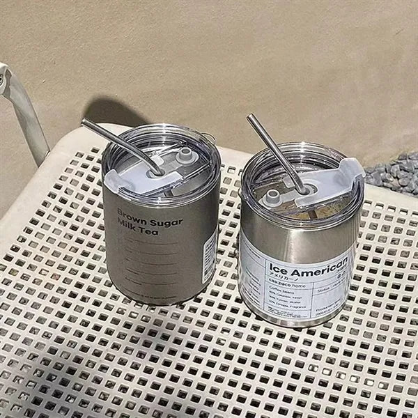 Stainless Steel Insulated Tumbler with Straw