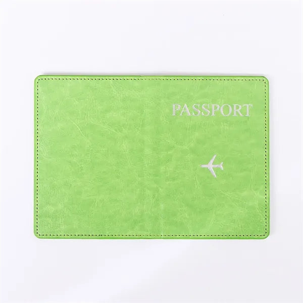 Passport Holder for Travel Essentials PU Leather Case