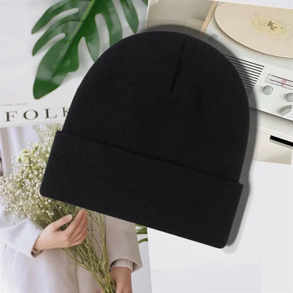 Knit Beanie with Cuff