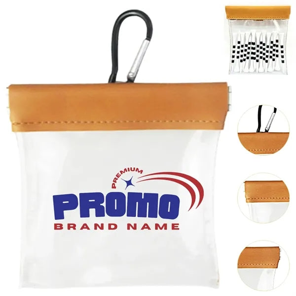 Clear PVC Accessory Pouch with PU Flap