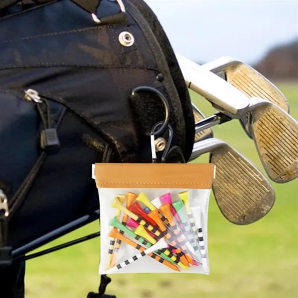 Clear PVC Accessory Pouch with PU Flap