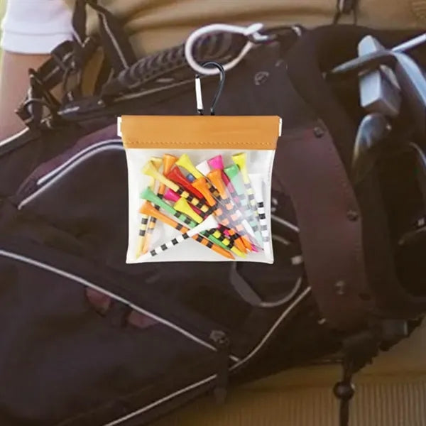 Clear PVC Accessory Pouch with PU Flap