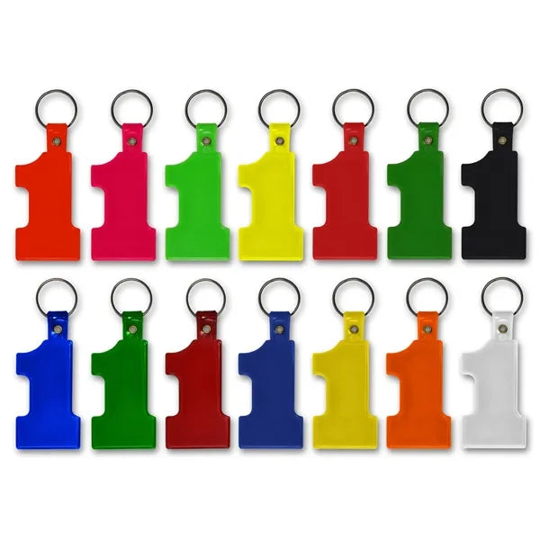 Soft Plastic #1 Shaped Key Tag