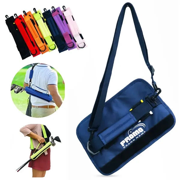 Golf Accessory Bag with Handle and Shoulder Strap