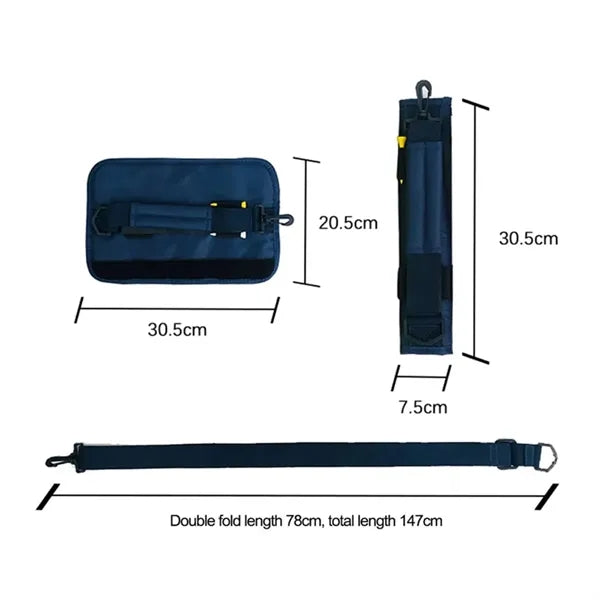 Golf Accessory Bag with Handle and Shoulder Strap