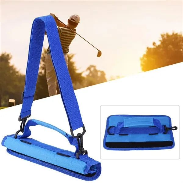 Golf Accessory Bag with Handle and Shoulder Strap